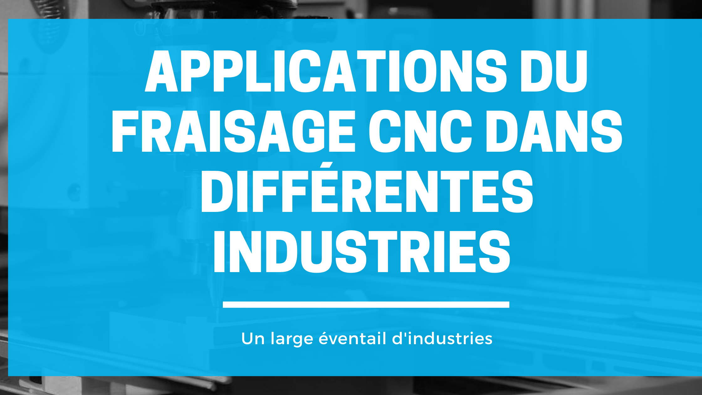 applications du fraisage