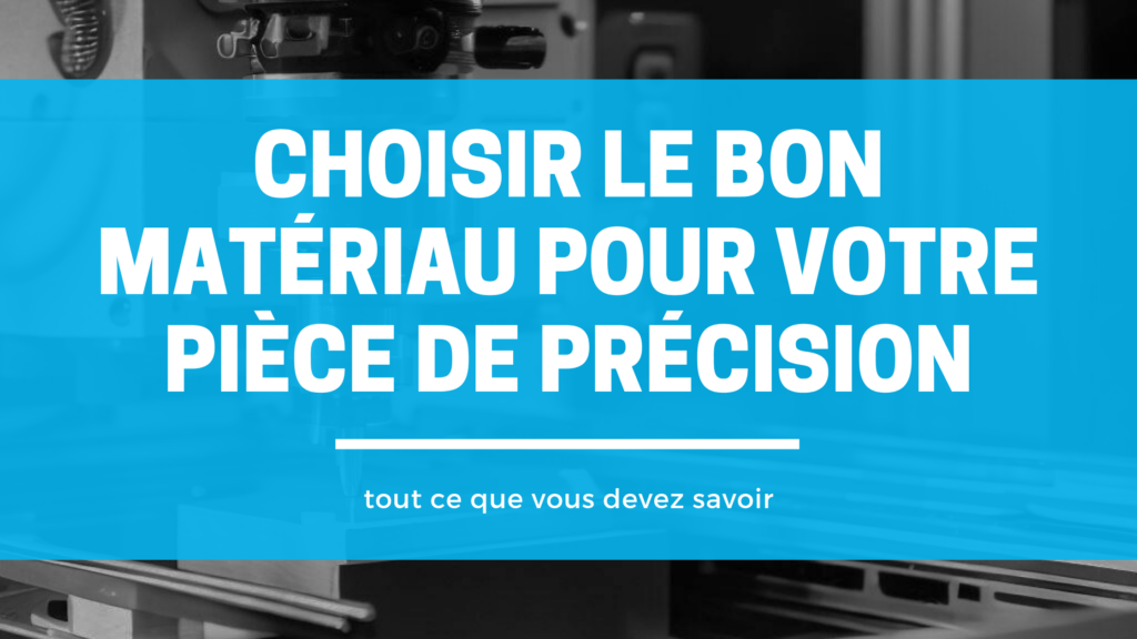bon materiau pieces usinage
